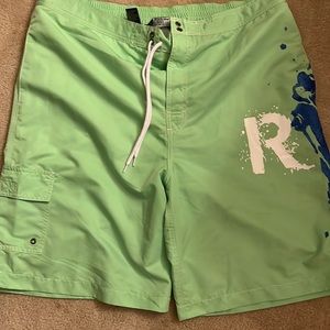 Polo by Ralph Lauren Neon Green Swim Shorts